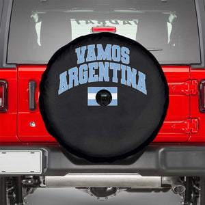 Vamos Argentina Football Throwback Design Spare Tire Cover Vintage Argentinian Flag