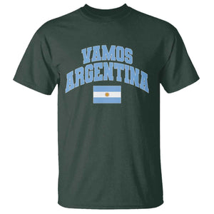 Vamos Argentina Football Throwback Design T Shirt Vintage Argentinian Flag