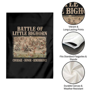 Battle of Little Bighorn Garden Flag Courage Honor Remember Native American