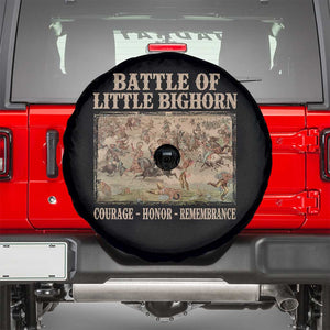Battle of Little Bighorn Spare Tire Cover Courage Honor Remember Native American