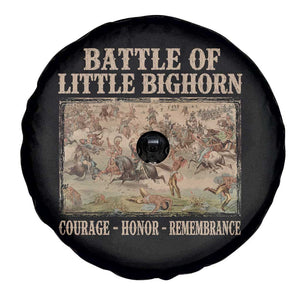 Battle of Little Bighorn Spare Tire Cover Courage Honor Remember Native American