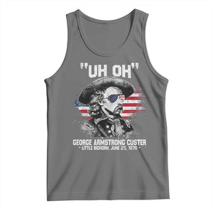Uh Oh George Armstrong Custer Little Bighorn Tank Top Vintage American Flag June 25 1876