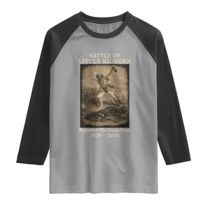 Battle of Little Bighorn 150 Year Anniversary 1876 2026 Raglan Shirt Remember The Greasy Grass Native American