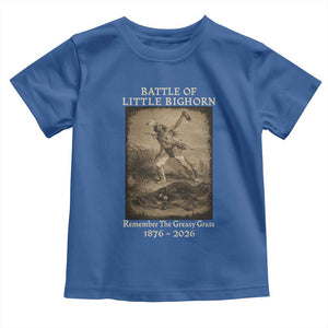 Battle of Little Bighorn 150 Year Anniversary 1876 2026 Toddler T Shirt Remember The Greasy Grass Native American