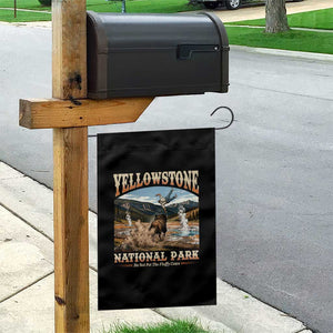 Yellowstone National Park Do Not Pet The Fluffy Cows Garden Flag
