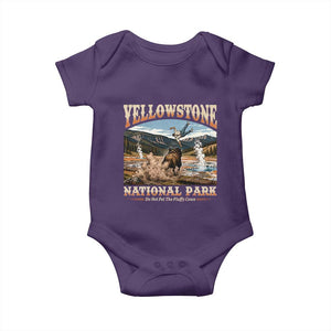 Yellowstone National Park Do Not Pet The Fluffy Cows Baby Onesie