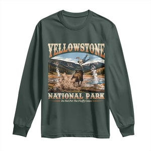 Yellowstone National Park Do Not Pet The Fluffy Cows Long Sleeve Shirt