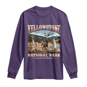 Yellowstone National Park Do Not Pet The Fluffy Cows Long Sleeve Shirt