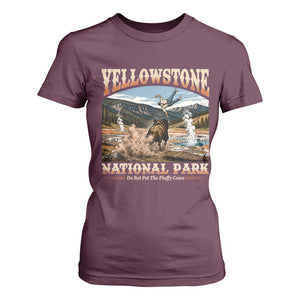 Yellowstone National Park Do Not Pet The Fluffy Cows T Shirt For Women