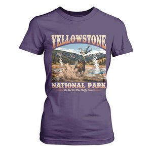 Yellowstone National Park Do Not Pet The Fluffy Cows T Shirt For Women
