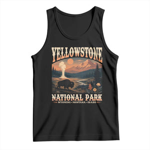 Yellowstone National Park Wyoming Montana Idaho Tank Top Vintage Bison Geyser