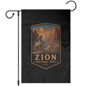 Zion National Park Garden Flag Vintage The Narrows Utah Bighorn Sheep