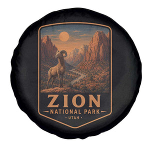 Zion National Park Spare Tire Cover Vintage The Narrows Utah Bighorn Sheep