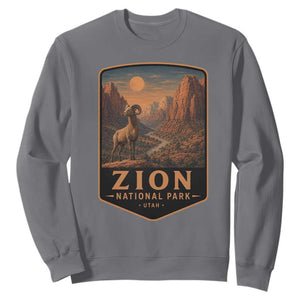 Zion National Park Sweatshirt Vintage The Narrows Utah Bighorn Sheep