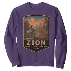 Zion National Park Sweatshirt Vintage The Narrows Utah Bighorn Sheep