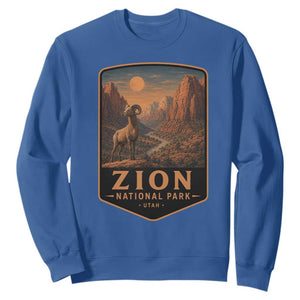Zion National Park Sweatshirt Vintage The Narrows Utah Bighorn Sheep