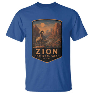 Zion National Park T Shirt Vintage The Narrows Utah Bighorn Sheep