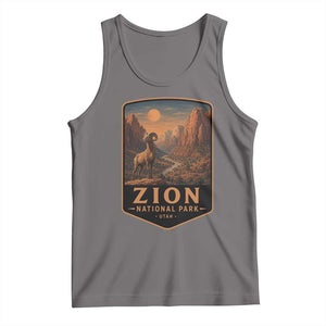 Zion National Park Tank Top Vintage The Narrows Utah Bighorn Sheep
