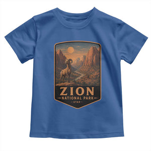 Zion National Park Toddler T Shirt Vintage The Narrows Utah Bighorn Sheep