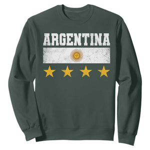 Argentina Champions 2026 4th Star Sweatshirt Vintage Sol De May and Stripes