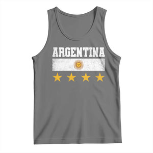 Argentina Champions 2026 4th Star Tank Top Vintage Sol De May and Stripes