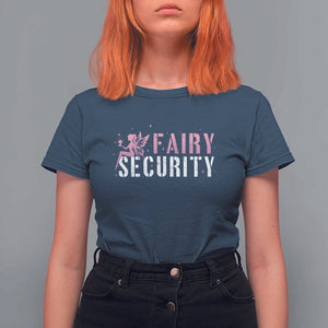 Halloween Dad Mom T Shirt For Women Fairy Security Vintage Fairy Girl Mushroom Star TS11 Navy Print Your Wear