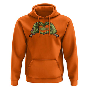 Funny Harris Halloween Hoodie Harris Heart Green Zombie Hand Election 2024 Costume TS11 Orange Print Your Wear
