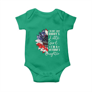 I Am Not Just Daddys Little Girl I Am A Veterans Daughter Baby Onesie American Flag TS11 Irish Green Print Your Wear