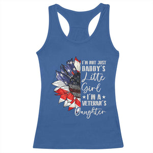 I Am Not Just Daddys Little Girl I Am A Veterans Daughter Racerback Tank Top American Flag TS11 Royal Blue Print Your Wear