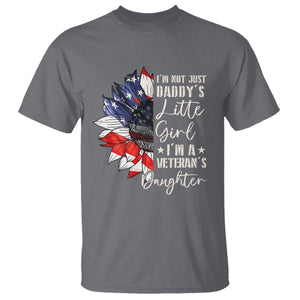 I Am Not Just Daddys Little Girl I Am A Veterans Daughter T Shirt American Flag TS11 Charcoal Print Your Wear