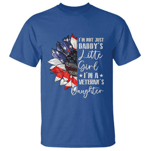 I Am Not Just Daddys Little Girl I Am A Veterans Daughter T Shirt American Flag TS11 Royal Blue Print Your Wear