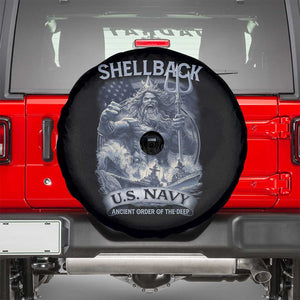 Navy Veteran Spare Tire Cover King Neptune Shellback Ancient Order Of The Deep TS11 Black Print Your Wear