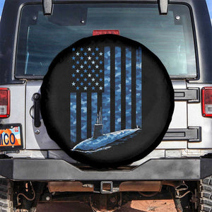 Patriotic Submarine Veteran Spare Tire Cover Submariner Vintage Camo American Flag TS11 No hole Black Print Your Wear