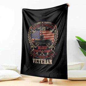Submarine Veteran Throw Blanket It Cannot Be Inherited Nor Can It Be Purchased I Have Earned It TS11 Print Your Wear