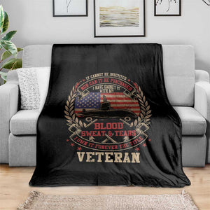 Submarine Veteran Throw Blanket It Cannot Be Inherited Nor Can It Be Purchased I Have Earned It TS11 Print Your Wear