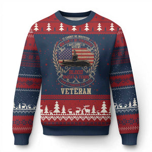 Submarine Veteran Ugly Christmas Sweater It Cannot Be Inherited Nor Can It Be Purchased I Have Earned It TS11 Navy Red Print Your Wear