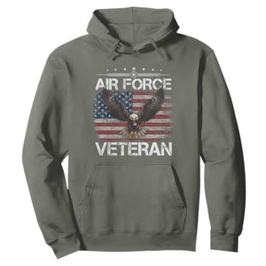 Air Force Veteran Hoodie Bald Eagle Vintage American Flag TS11 Military Green Print Your Wear