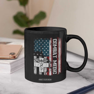 Combat Medic Soldier Coffee Mug Medical Military American Flag TS11 Print Your Wear
