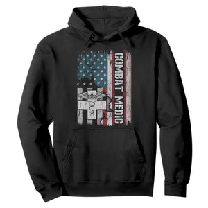 Combat Medic Soldier Hoodie Medical Military American Flag TS11 Black Print Your Wear