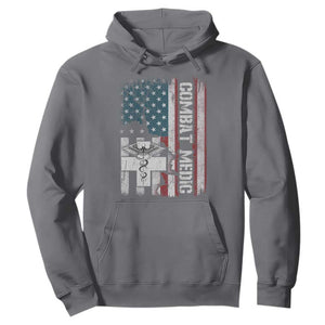 Combat Medic Soldier Hoodie Medical Military American Flag TS11 Charcoal Print Your Wear