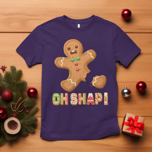 Funny Christmas Gingerbread T Shirt Oh Snap Cookie Baking TS11 Purple Print Your Wear