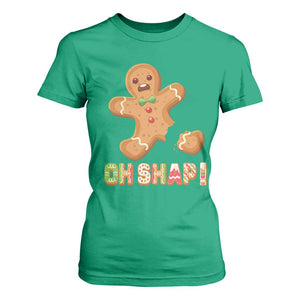 Funny Christmas Gingerbread T Shirt For Women Oh Snap Cookie Baking TS11 Irish Green Print Your Wear