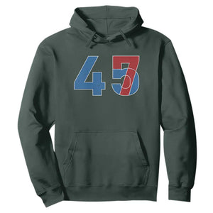 Trump Won 45 47 Hoodie The 47th US President 2024 USA Election TS11 Dark Forest Green Print Your Wear