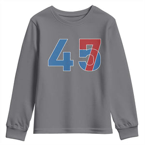 Trump Won 45 47 Youth Sweatshirt The 47th US President 2024 USA Election TS11 Charcoal Print Your Wear