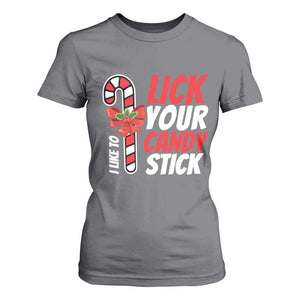 Funny Christmas T Shirt For Women I Like To Lick Your Candy Stick TS11 Charcoal Print Your Wear