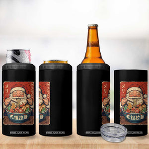 Santa Eating Ramen Noodles Japanese Christmas 4 in 1 Can Cooler Tumbler TS11 Print Your Wear