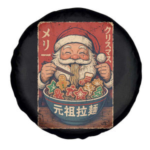 Santa Eating Ramen Noodles Japanese Christmas Spare Tire Cover TS11 Print Your Wear