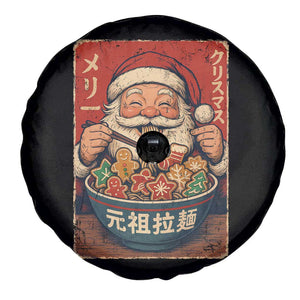 Santa Eating Ramen Noodles Japanese Christmas Spare Tire Cover TS11 Print Your Wear