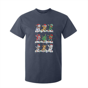 Dabbing Santa Elf Friends Christmas Light T Shirt For Kid TS11 Navy Print Your Wear