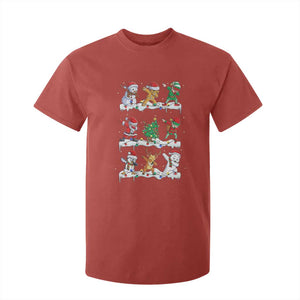 Dabbing Santa Elf Friends Christmas Light T Shirt For Kid TS11 Red Print Your Wear